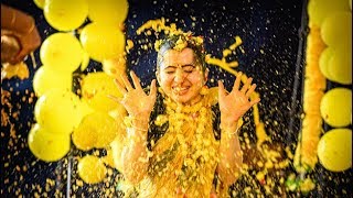 The Colorful Haldi of Ramya  Focus Studio udupi  GSB Weddings [upl. by Okihsoy]