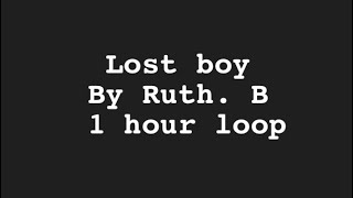 Lost boy by Ruth B without lyrics 1hour loop [upl. by Chester]