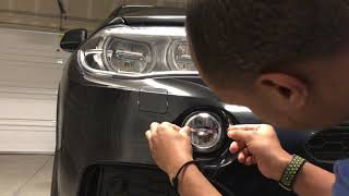 Installing LaminX Fog Light Film on my BMW X5 [upl. by Clea]