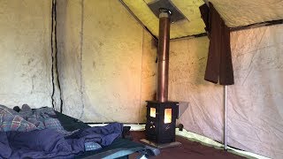 Wood Pellet Tent Stove [upl. by Arol149]