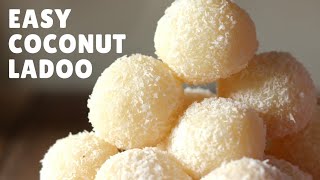 Nariyal Ladoo Recipe  Coconut Ladoos  नारियल के लड्डू [upl. by Anabel]