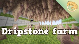 How to build an Efficient Dripstone farm for Minecraft 118 [upl. by Fokos237]