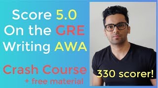 GRE Crash Course  Score 50 in AWA Writing  No Coaching Required [upl. by Hsreh]