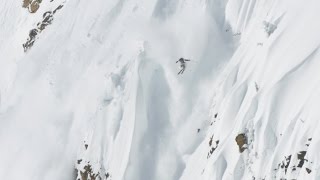 Skier Outruns Massive Avalanche [upl. by Yneffit602]