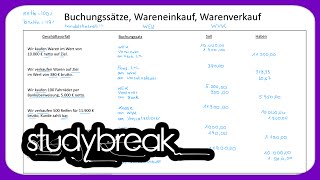 Buchungssätze Wareneinkauf Warenverkauf  Externes Rechnungswesen [upl. by Ennayd]