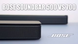 Bose Soundbar 500 vs 700 Comparison and Review [upl. by Aihsena]