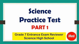 Science Practice Test  Science High School Entrance Exam Reviewer [upl. by Arvell]