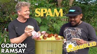 Gordon Ramsay Makes SPAM Scrambled Eggs in Hawaii  Scrambled [upl. by Graehl]