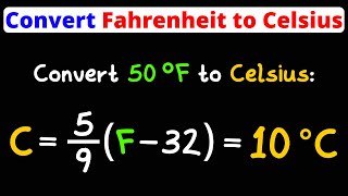 Convert Fahrenheit to Celsius  Temperature Conversion  Eat Pi [upl. by Atineb90]