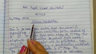 How to write a Notice  Notice Writing Class 12  Notice Format amp Sample  Notice Writing for 6  12 [upl. by Amias643]