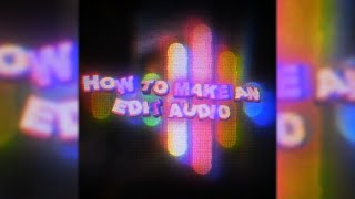 Edit Audio Tutorial After Effects [upl. by Htrag]