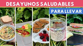 5 desayunos saludables Y FÁCILES PARA LLEVAR  Cocina de Addy [upl. by Eentruok418]