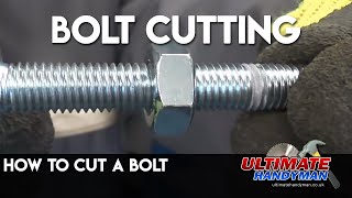 How to cut a bolt [upl. by Notnats120]