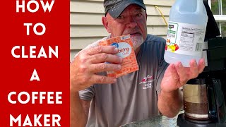 How To Easily Clean A Coffee Maker  Baking Soda And Vinegar [upl. by Borer251]