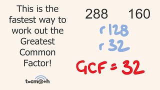 Greatest Common Factor Trick GCF [upl. by Arelus274]