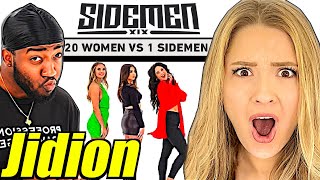 Couple Reacts To 20 WOMEN VS 1 SIDEMEN JIDION EDITION [upl. by Aeriell874]