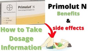 Primolut N tablet uses benefits and side effects  how to take or use primolut n tablet [upl. by Aicelaf]