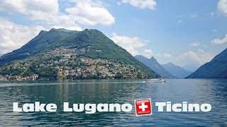 Lake Lugano round trip 🇨🇭 Ticino Switzerland 4K [upl. by Aiehtela18]