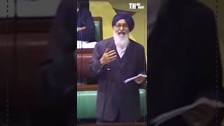 S PARKASH SINGH BADALS RARE VIDEO OF VIDHAN SABHA [upl. by Bidget711]