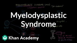 Myelodysplastic syndrome  Hematologic System Diseases  NCLEXRN  Khan Academy [upl. by Virgina]