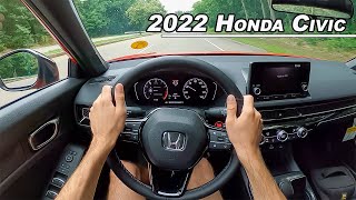 2022 Honda Civic Sport  Redefining Entry Level Refinement POV Binaural Audio [upl. by Anerac]