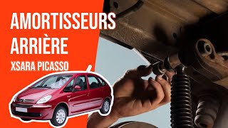 Changer les Amortisseurs arrière XSARA PICASSO ➿ [upl. by Annayoj]