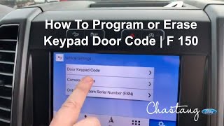 How To Program or Erase Keypad Door Code  F 150 [upl. by Jo Ann]