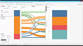 Tableau Tutorial 59 Sankey Diagram a relatively easy way without data preparation [upl. by Zednanreh586]