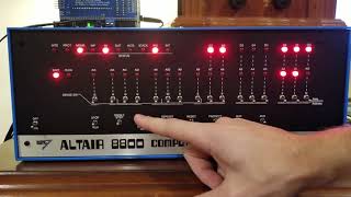 Altair 8800  Front Panel Programming Tutorial 1 [upl. by Speroni]