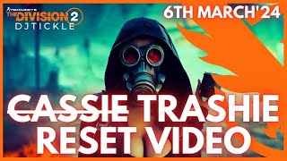 SECRET VENDOR RESET 6TH MARCH 2024 THE DIVISION 2 [upl. by Werner]