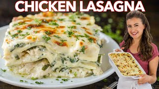 Easy CHICKEN LASAGNA With Creamy White Sauce [upl. by Rramaj388]