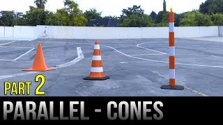 How To Parallel Park Between Cones – Part 2 [upl. by Pam]