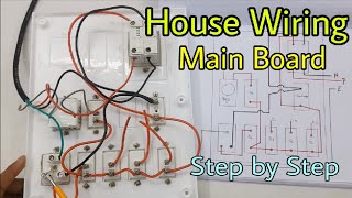 House Wiring of Main Electrical Board Step by Step In Hindi [upl. by Naillil]