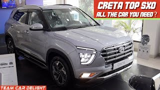 Creta 2022 Top Model  Walkaround Review with On Road Price  Hyundai Creta 2021  SX O [upl. by Nyrahtak]