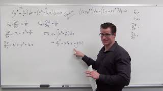 Solving Exact Differential Equations Differential Equations 29 [upl. by Ahseal421]