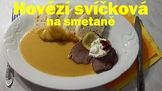 Hovězí svíčková na smetaně [upl. by Eldrid]