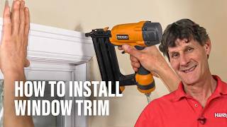 How to Install Window Trim [upl. by Atiruam232]