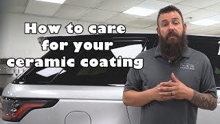 How to care for your CERAMIC COATING [upl. by Towney]