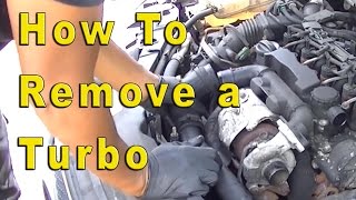 Ford Focus 16 TDCI Turbo Removal [upl. by Rodnas703]