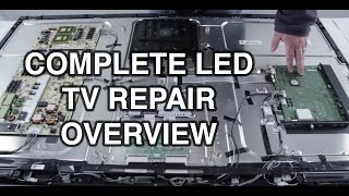 LED TV Repair Tutorial  Common Symptoms amp Solutions  How to Repair LED TVs [upl. by Haon512]