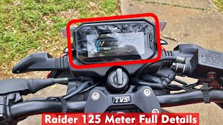 New Tvs Raider 125 Meter And Intelligo Features Full Details Live Demo [upl. by Merissa]