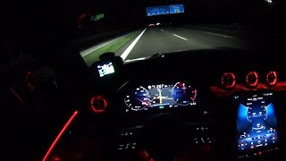 2022 MercedesBenz C300d TModell  0257kmh  Zeiten messen  Autobahn  POV [upl. by Eikcuhc]