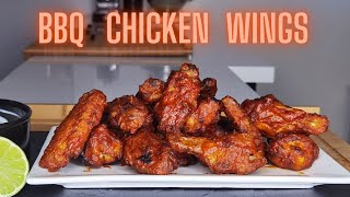 CRISPY BBQ CHICKEN WINGS au FOUR  AILES DE POULET GOUT BARBECUE [upl. by Ingham]