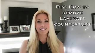 DIY How to remove laminate countertops [upl. by Bocaj]