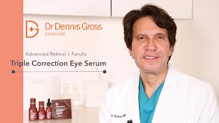 Dr Dennis Gross Advanced Retinol  Ferulic Triple Correction Eye Serum [upl. by Atinoj]