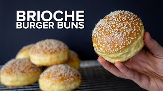 How to make Brioche Burger Buns BY HAND [upl. by Fredella]