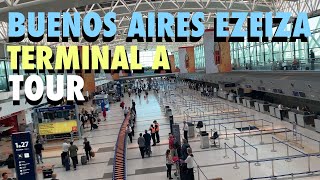 Buenos Aires EZE International Airport Terminal A Tour [upl. by Nuhsyar]