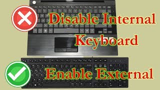 How to disable laptop keyboard when external plugged in [upl. by Lessirg]