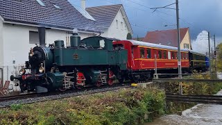 Dampfzug der OensingenBalsthal Bahn OeBB [upl. by Tnarg]