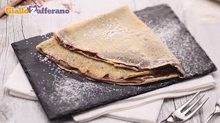 Crepe alla Nutella  Ricetta in 1 minuto [upl. by Ayanet]